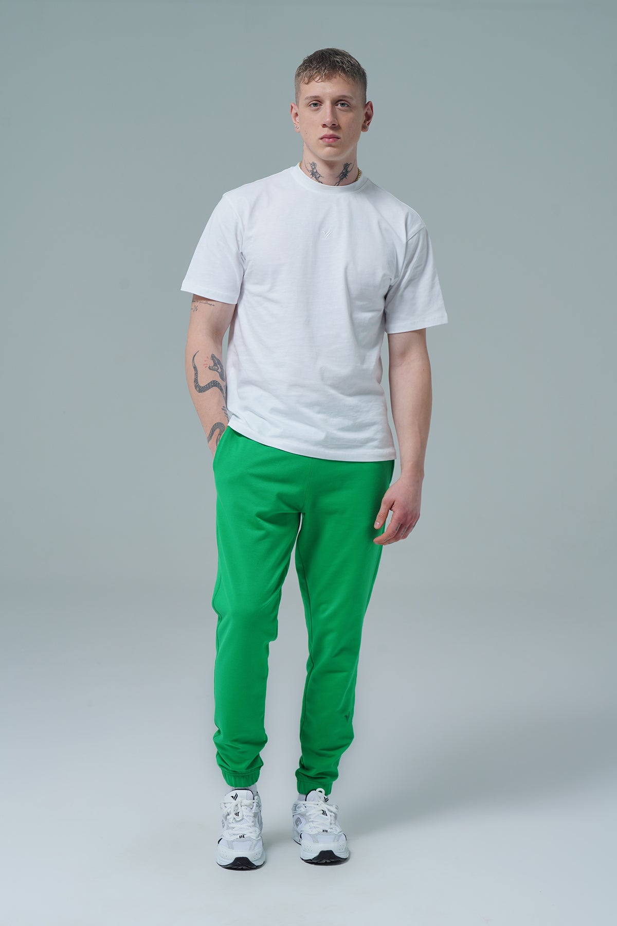 Daily Core - Yeşil Rahat Kesim Erkek Jogger Eşofman Altı