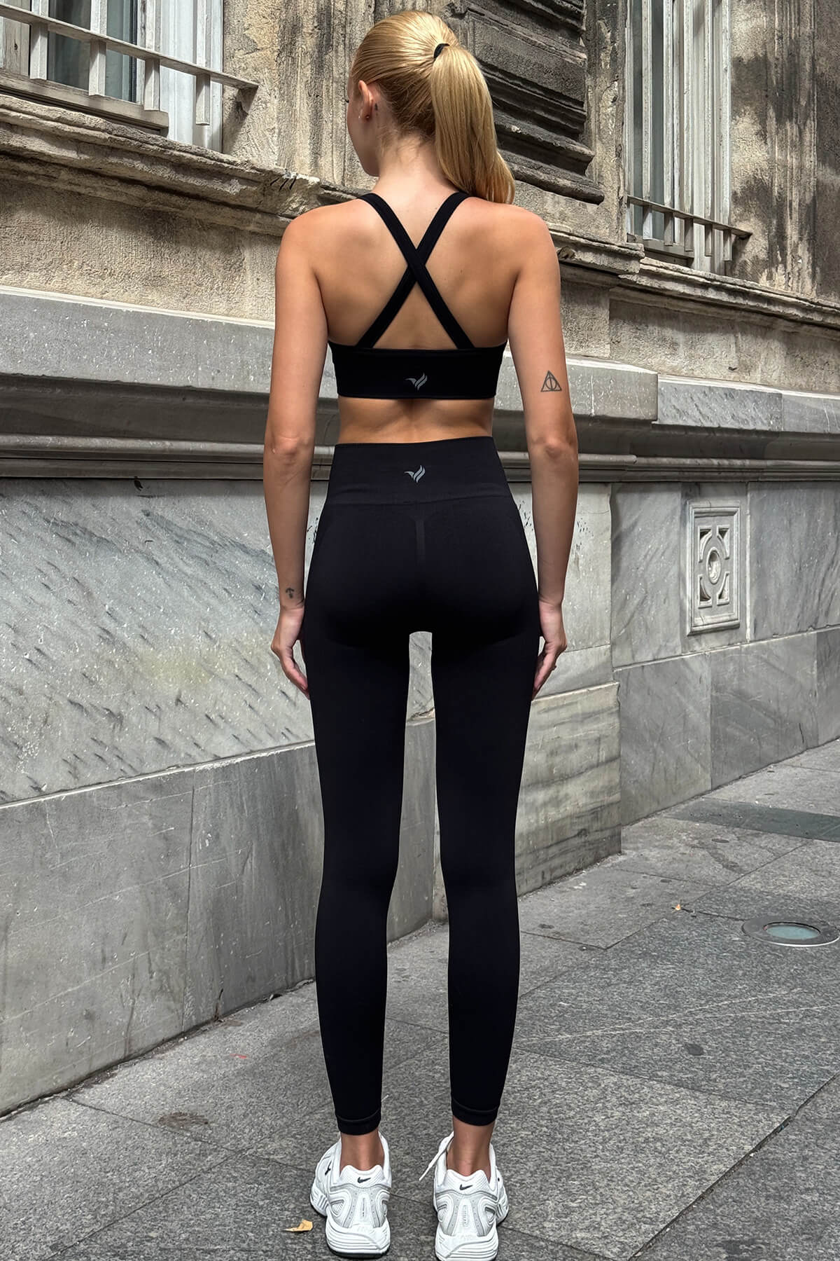 Prime FIT - Siyah Yüksek Bel Seamless Push-Up Toparlayıcı Tayt