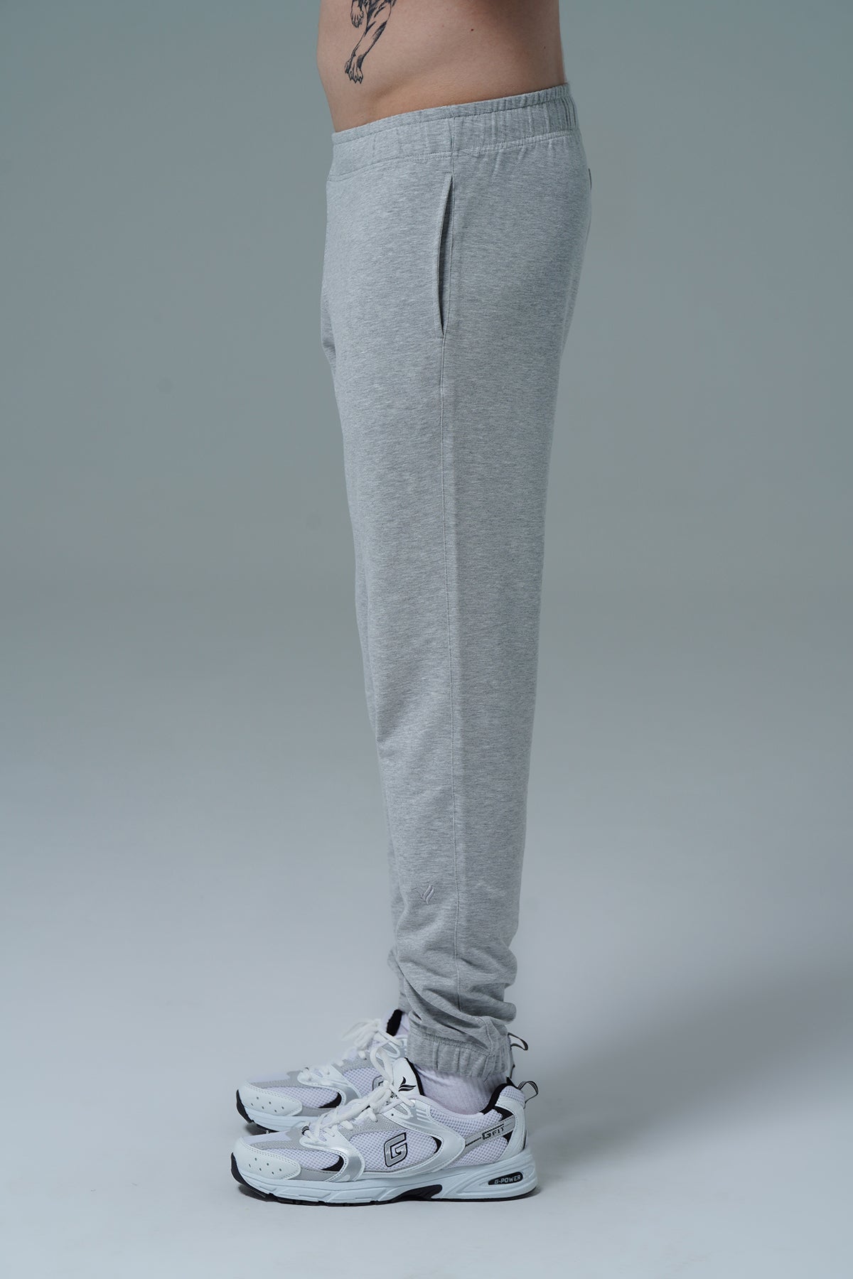Daily Core - Gri Melanj Rahat Kesim Erkek Jogger Eşofman Altı