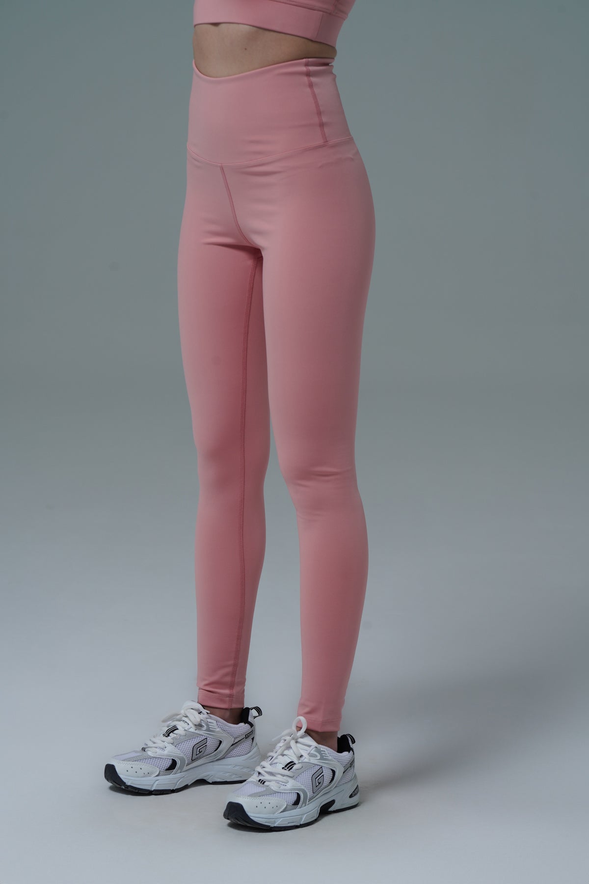 Aero Motion - Pudra Yüksek Bel Push-Up Toparlayıcı Tayt