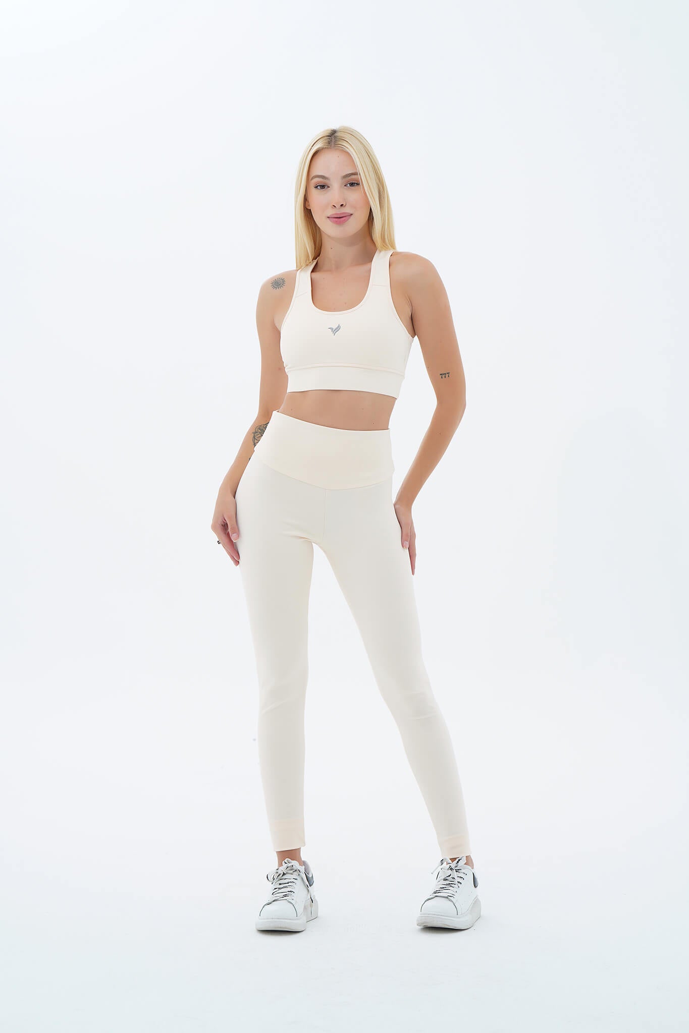 Aero Motion - Bej Yüksek Bel Push-Up Toparlayıcı Tayt
