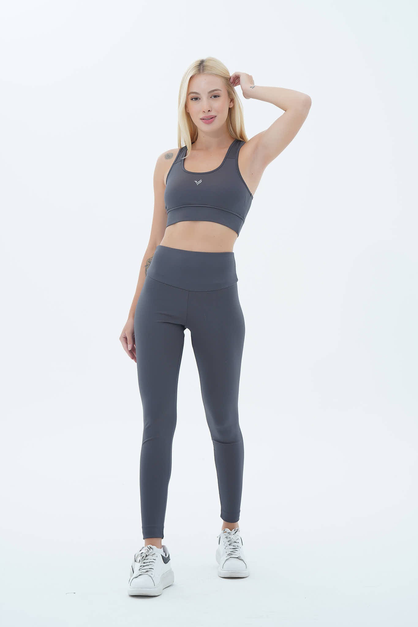 Aero Motion - Füme Yüksek Bel Push-Up Toparlayıcı Tayt