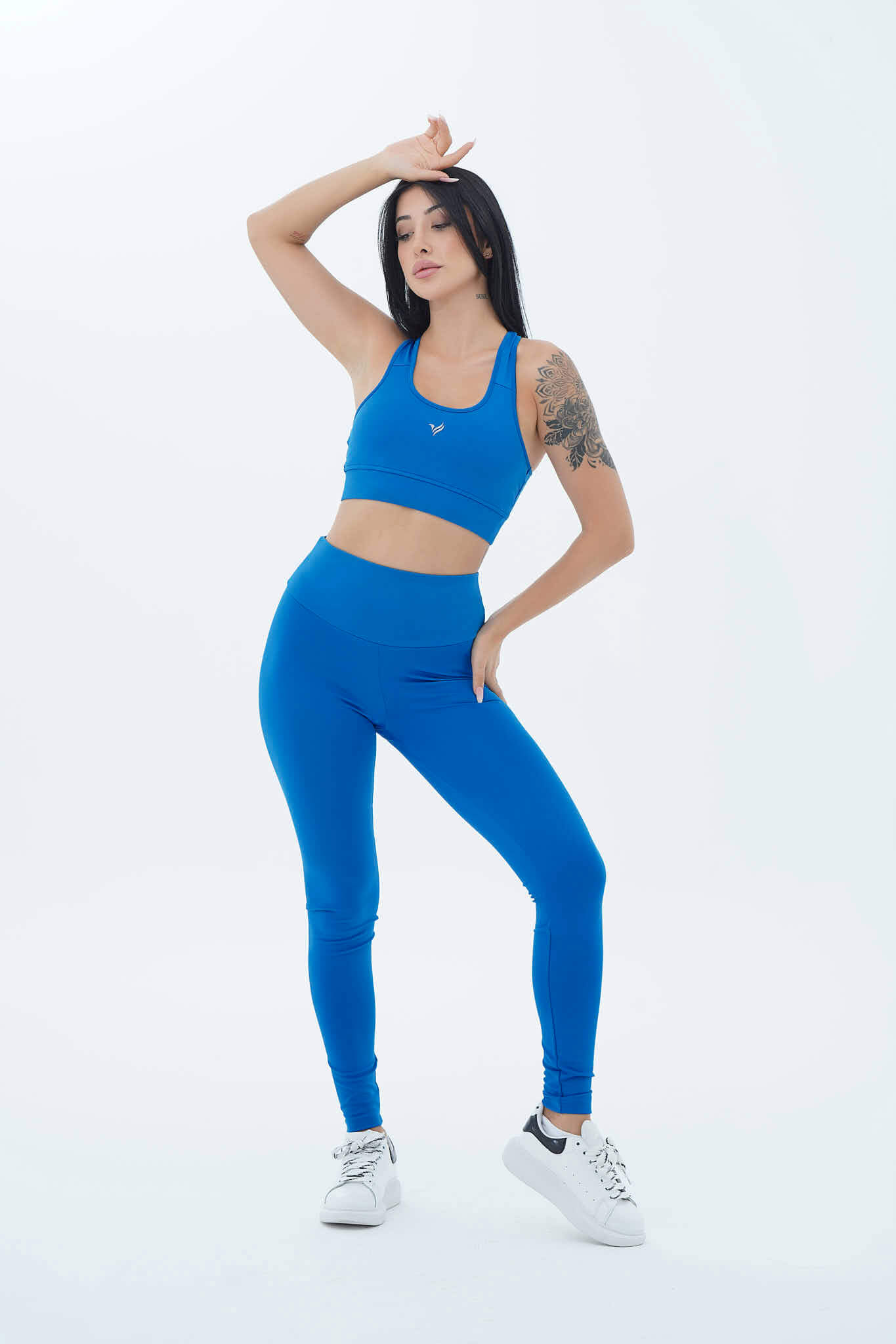 Aero Motion - Mavi Yüksek Bel Push-Up Toparlayıcı Tayt
