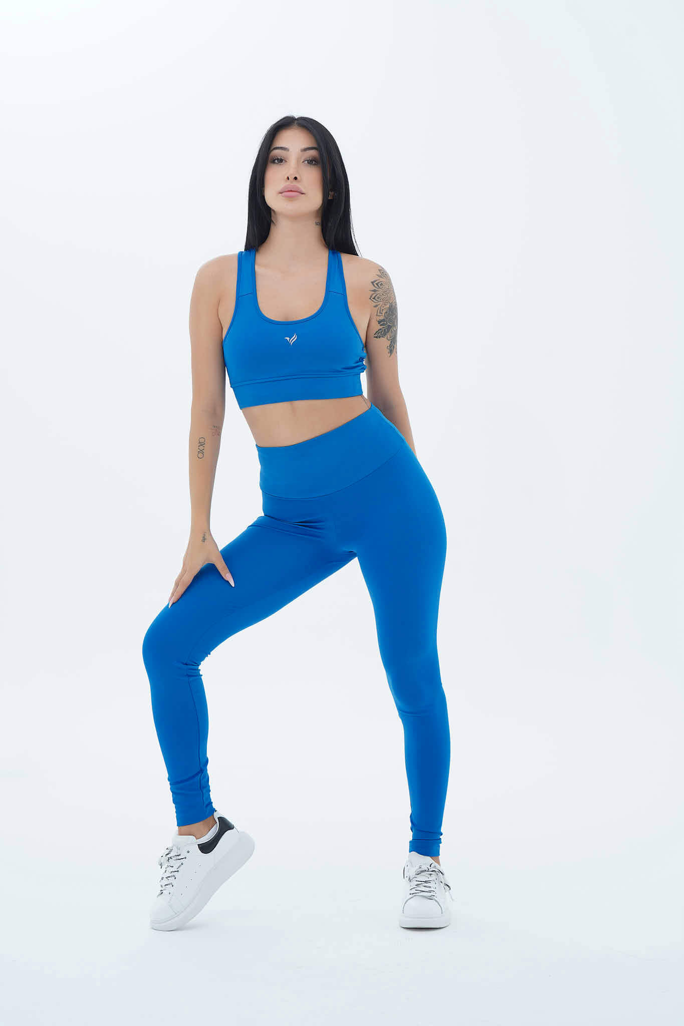 Aero Motion - Mavi Yüksek Bel Push-Up Toparlayıcı Tayt