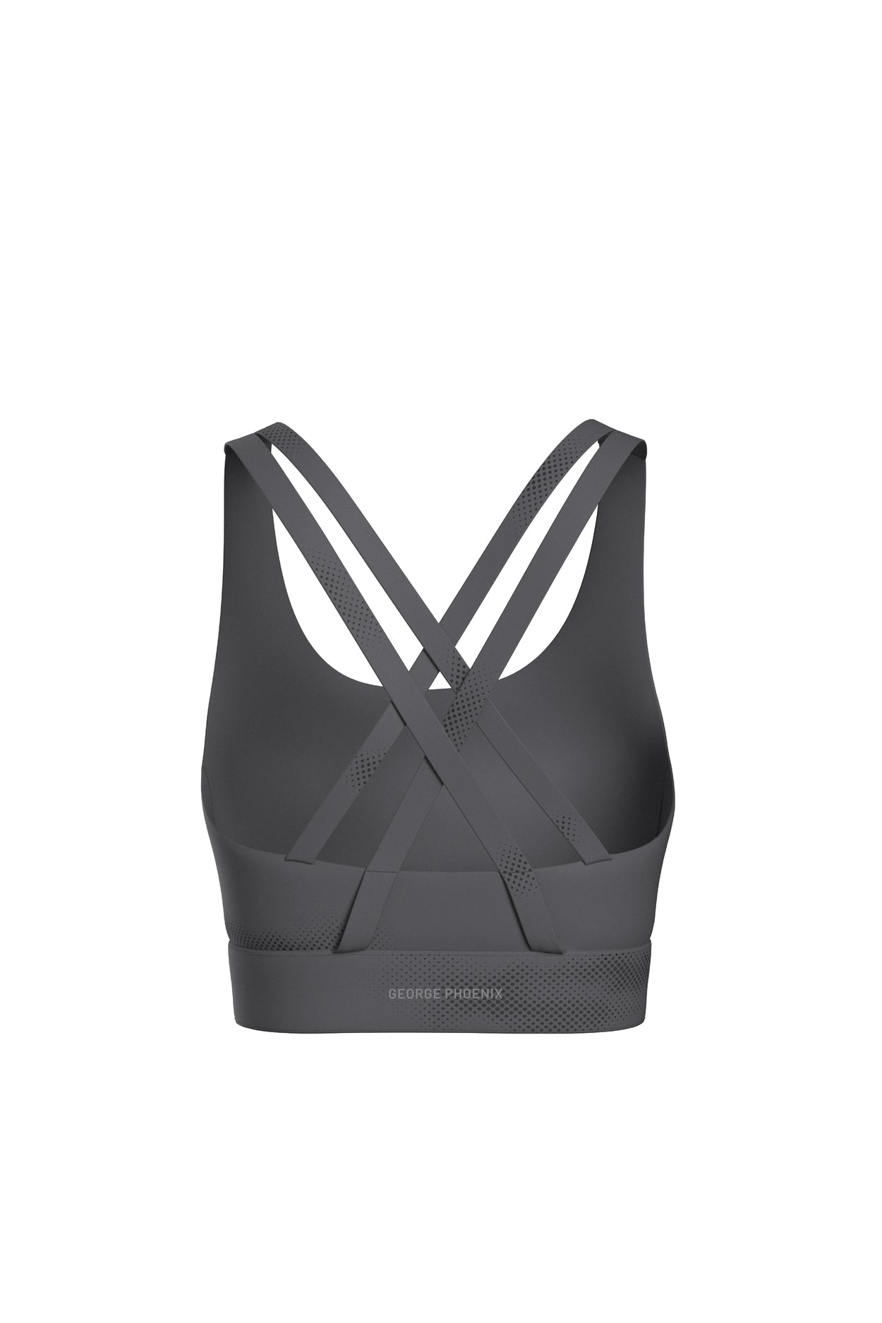 Aero Motion Premium - Desenli Füme Çapraz Askılı Kaplı ve Destekli Bra Spor Sütyeni
