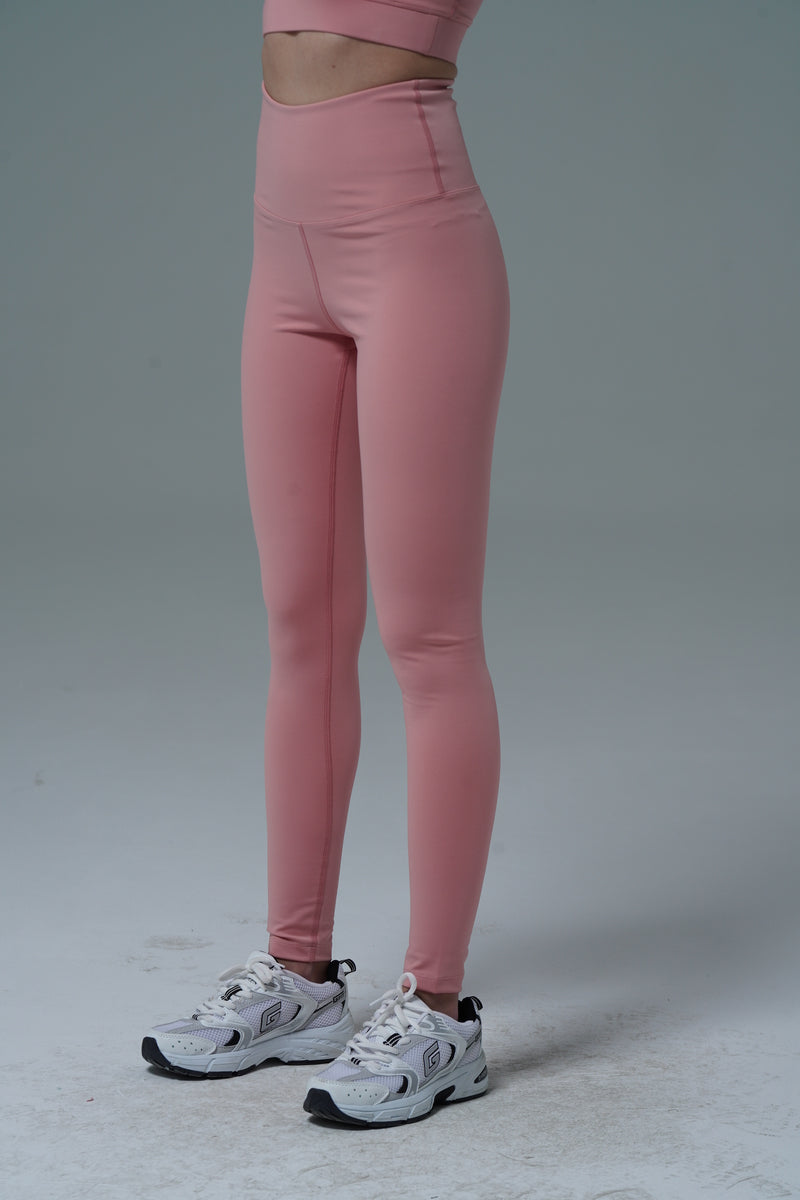 Aero Motion - Pudra Yüksek Bel Push-Up Toparlayıcı Tayt