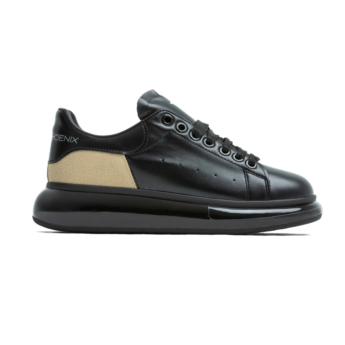 KING STONE Siyah Bej Erkek Sneakers Spor Ayakkabı