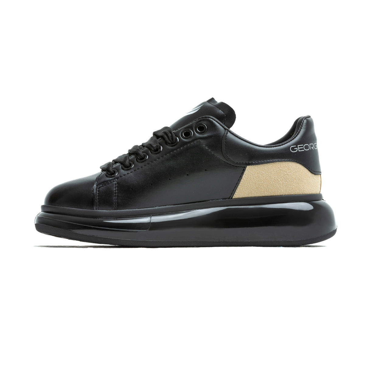 KING STONE Siyah Bej Erkek Sneakers Spor Ayakkabı