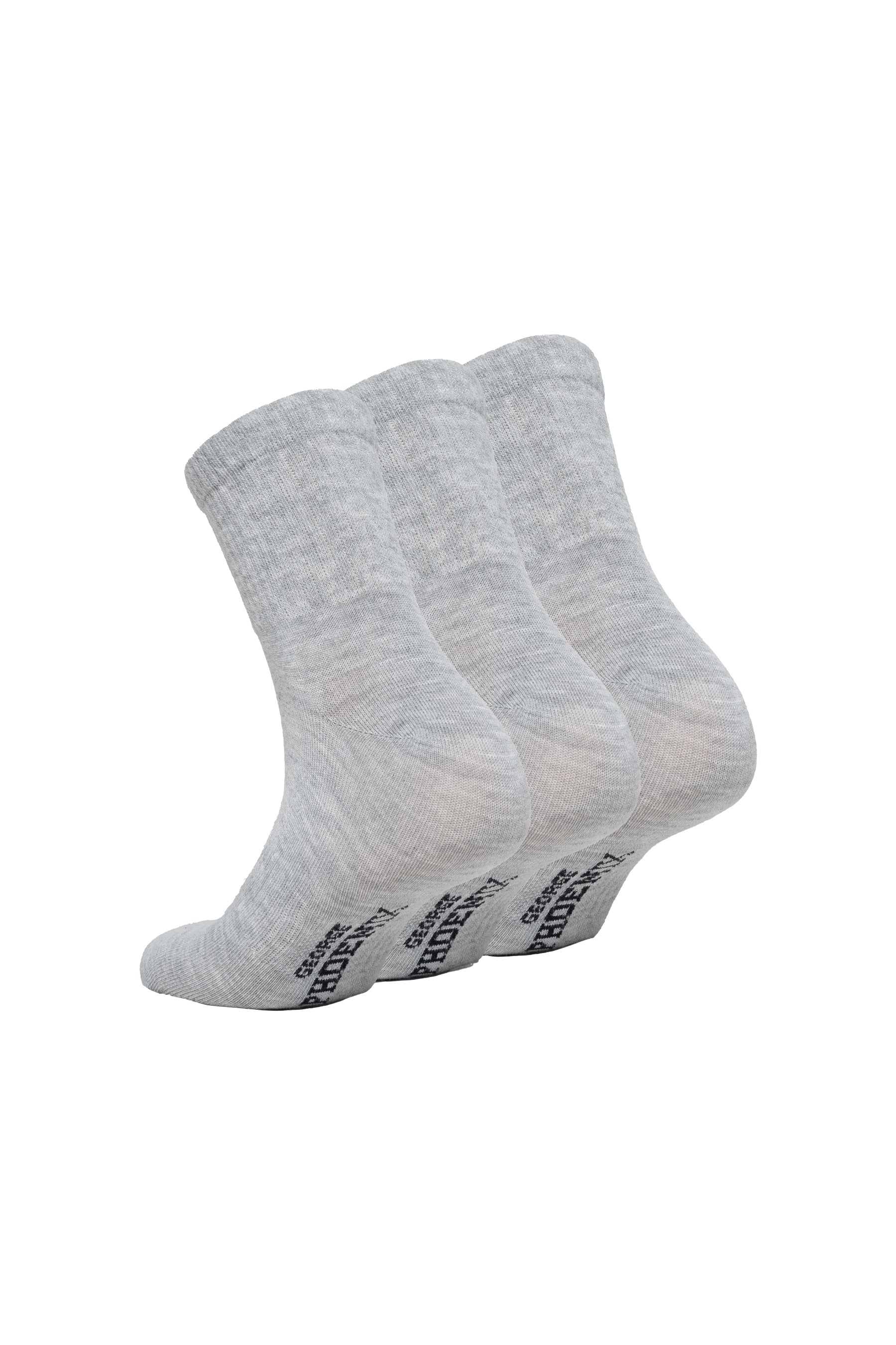 Cloud Socks - Kısa Konç Spor Çorap Gri 3 Çift
