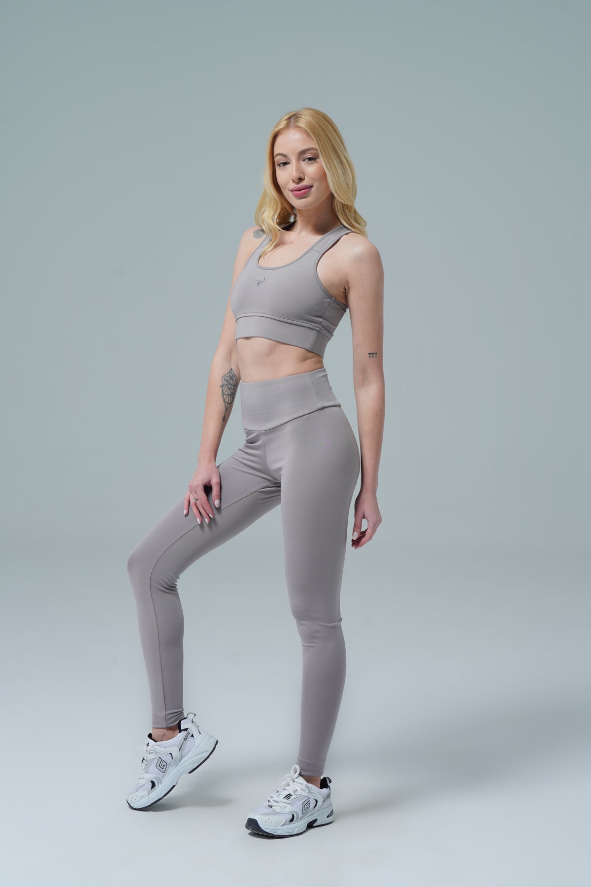 Aero Motion - Gri Yüksek Bel Push-Up Toparlayıcı Tayt