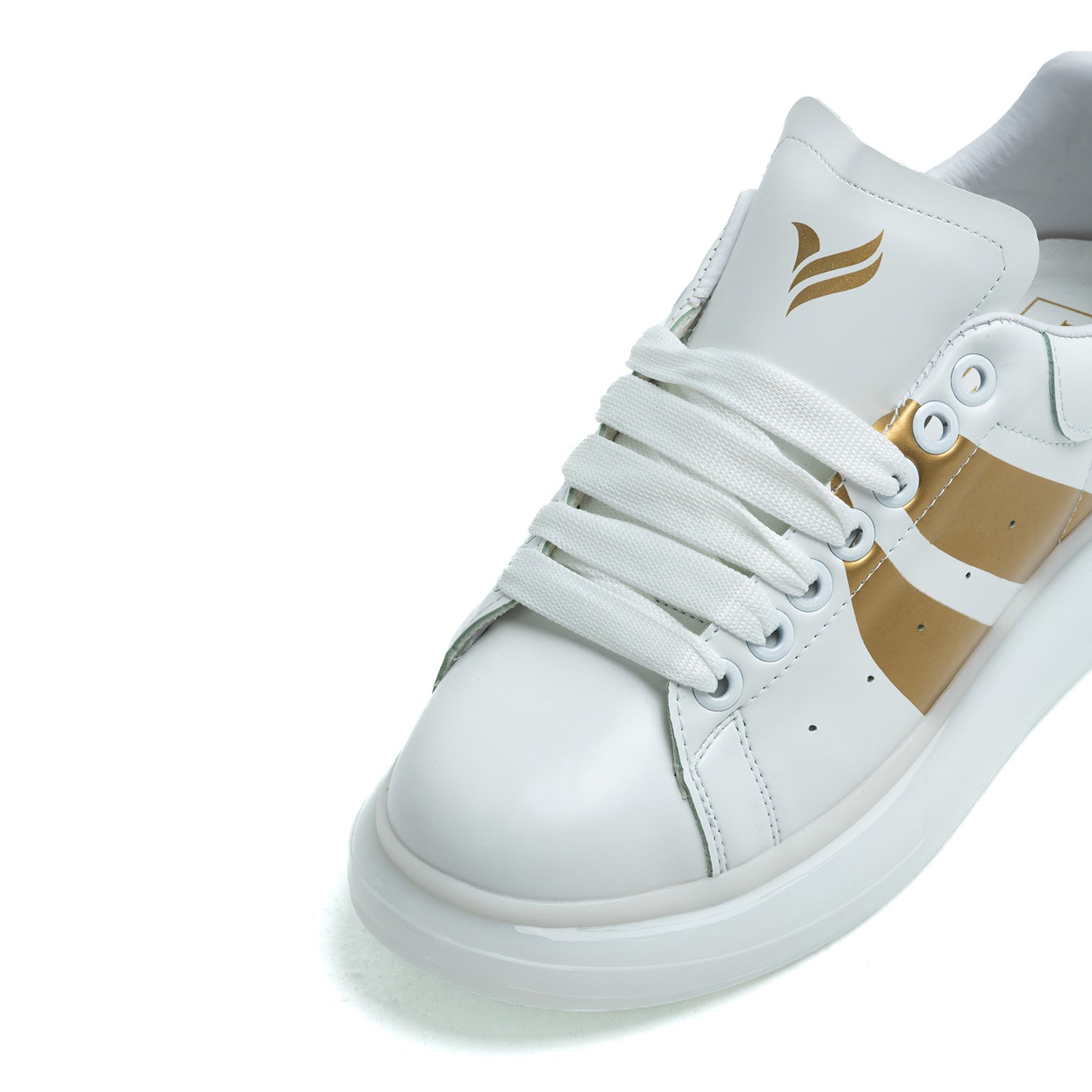 OLD LONDON Beyaz Gold Unisex Sneakers Spor Ayakkabı