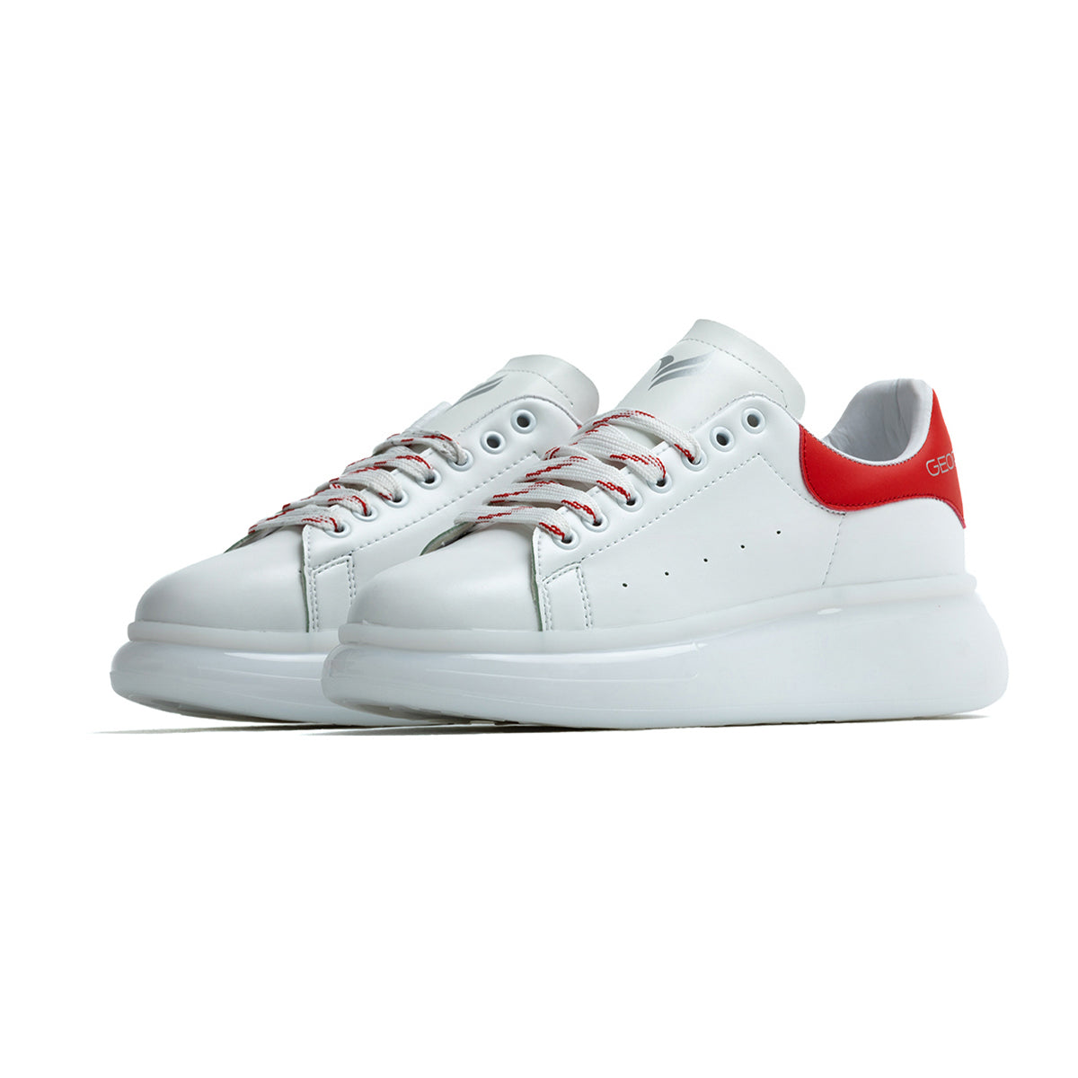 WEST CAPE Beyaz Kırmızı Unisex Sneakers Spor Ayakkabı